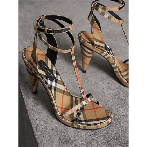 women burberry sandal|Burberry high heel sandals.